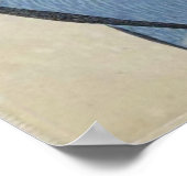 Vrouw in blauw Haar haar haar haar haar, Japanse k Poster (Hoek)