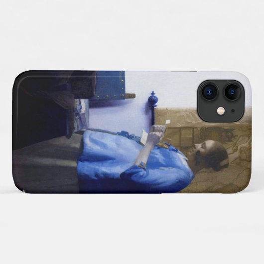 Vrouw in Blauw, Johannes Vermeer Case-Mate iPhone Case (Achterkant (horizontaal))