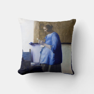 Vrouw in Blauw, Johannes Vermeer Kussen