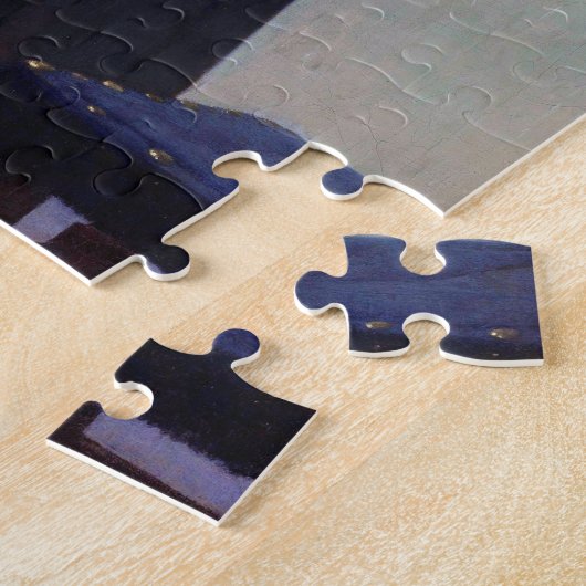 Vrouw in Blauw, Johannes Vermeer Legpuzzel (Zijkant)