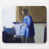 Vrouw in Blauw, Johannes Vermeer Muismat (Voorkant)