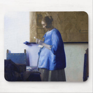 Vrouw in Blauw, Johannes Vermeer Muismat
