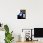 Vrouw in Blauw, Johannes Vermeer Poster (Thuiskantoor)