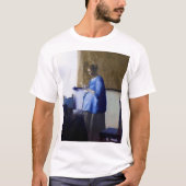 Vrouw in Blauw, Johannes Vermeer T-shirt (Voorkant)
