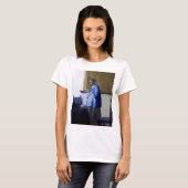 Vrouw in Blauw, Johannes Vermeer T-shirt (Voorkant volledig)