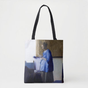 Vrouw in Blauw, Johannes Vermeer Tote Bag