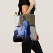 Vrouw in Blauw, Johannes Vermeer Tote Bag (Dichtbij)