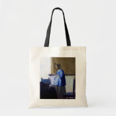 Vrouw in Blauw, Johannes Vermeer Tote Bag (Voorkant)