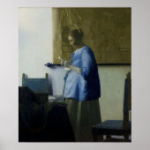 Vrouw in blauw Lezen een brief van Vermeer - Poste Poster (Voorkant)