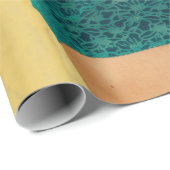 Vrouw in blauwe Gibraltar met zonnebril Cadeaupapier (Rol Hoek)