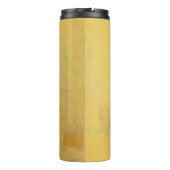 Vrouw in blauwe Gibraltar met zonnebril Thermosbeker (Achterkant)