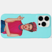 Vrouw in blauwe jeans olieverfschilderij Case-Mate iPhone case (Achterkant (horizontaal))