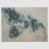 Vrouw in blauwe rook ontkoppeling tissuepapier (Voorkant)