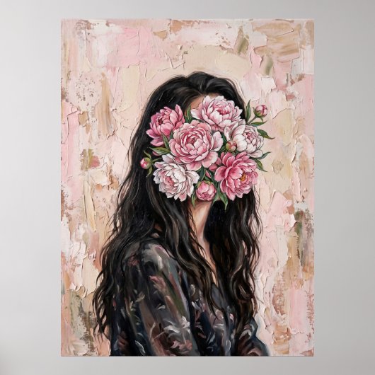 Vrouw in Bloom Poster (Voorkant)