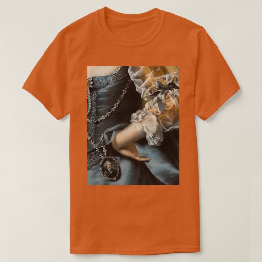 Vrouw in Blue Dress Renaissance Painting T-shirt (Design voorkant)