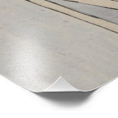 Vrouw in Cafe met  spetters Foto Afdruk (Hoek)