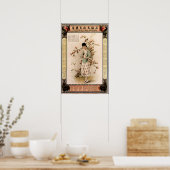 Vrouw in CHINESE PHARMACY Calendar Adverteren Art Poster (Keuken)
