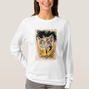 Vrouw in Dance Costume op Vloer Poster T-shirt
