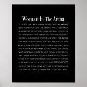 Vrouw in de arena poster (Voorkant)