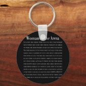 Vrouw in de arena sleutelhanger (Voorkant)