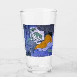 Vrouw in de blauwe kamer (door Paul Ranson) Glas