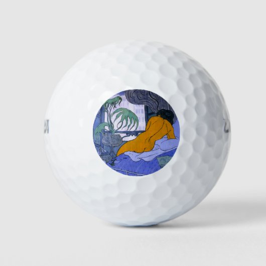 Vrouw in de blauwe kamer (door Paul Ranson) Golfballen (Voorkant)