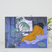 Vrouw in de blauwe kamer (door Paul Ranson) Kaart (Staand voorkant)