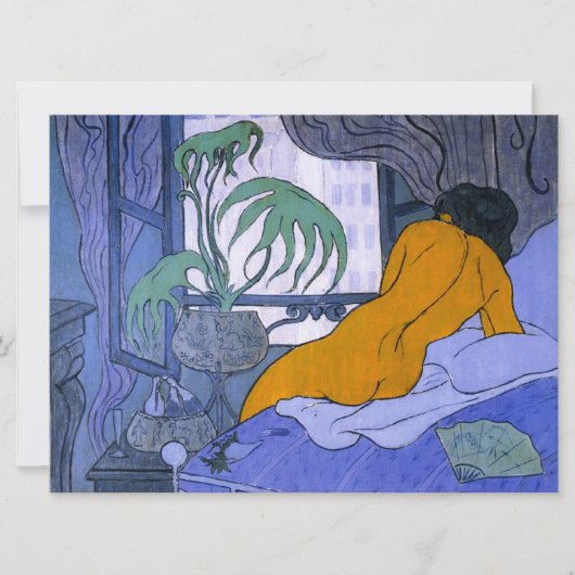 Vrouw in de blauwe kamer (door Paul Ranson) Kaart (Voorkant)