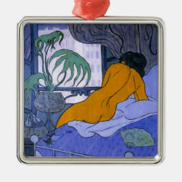 Vrouw in de blauwe kamer (door Paul Ranson) Metalen Ornament