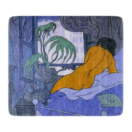 Vrouw in de blauwe kamer (door Paul Ranson) Snijplank (Voorkant)