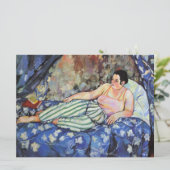 Vrouw in de blauwe slaapkamer (van Suzanne Valadon Kaart (Staand voorkant)