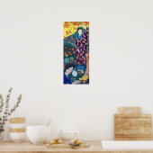 Vrouw in de Bloertuin, Goyō Hashiguchi Poster (Keuken)