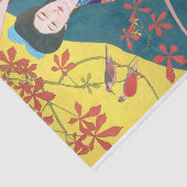 Vrouw in de Bloertuin, Goyō Hashiguchi Tissuepapier (Detail)
