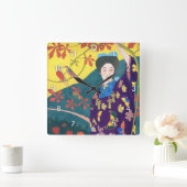 Vrouw in de Bloertuin, Goyō Hashiguchi Vierkante Klok (Huis)