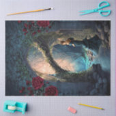 Vrouw in de Bossen Fantasy Portret Art Tissuepapier (Craft)