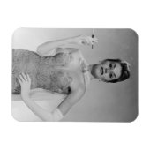 Vrouw in de dress magneet (Horizontaal)