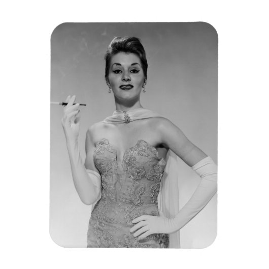 Vrouw in de dress magneet (Verticaal)