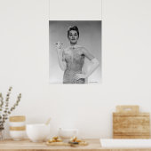 Vrouw in de dress poster (Keuken)