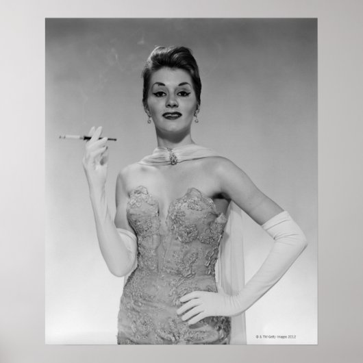 Vrouw in de dress poster (Voorkant)