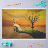 Vrouw in de Duinen Tissuepapier (Craft)