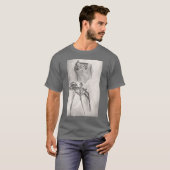 Vrouw in de geest t-shirt (Voorkant volledig)