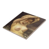 Vrouw in de golven tegeltje (Zijkant)