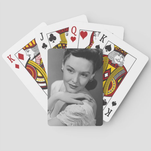 Vrouw in de Gown Pokerkaarten (Achterkant)