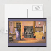  vrouw in de keuken briefkaart (Voorkant / Achterkant)