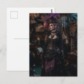 Vrouw in de kostuumwinkel briefkaart (Voorkant / Achterkant)