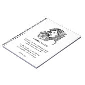 Vrouw in de liefde quote rozen notitieboek Journal (Linkerzijde)