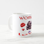 "Vrouw in de liefde" - Valentijnsdag Art Koffiemok (Voorkant links)