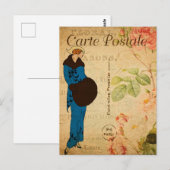  vrouw in de nieuwste Mode in Parijs Briefkaart (Voorkant / Achterkant)