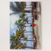 vrouw in de rode puzzel legpuzzel (Verticaal)