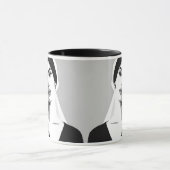 Vrouw in de schaduw en het licht. mok (Midden)